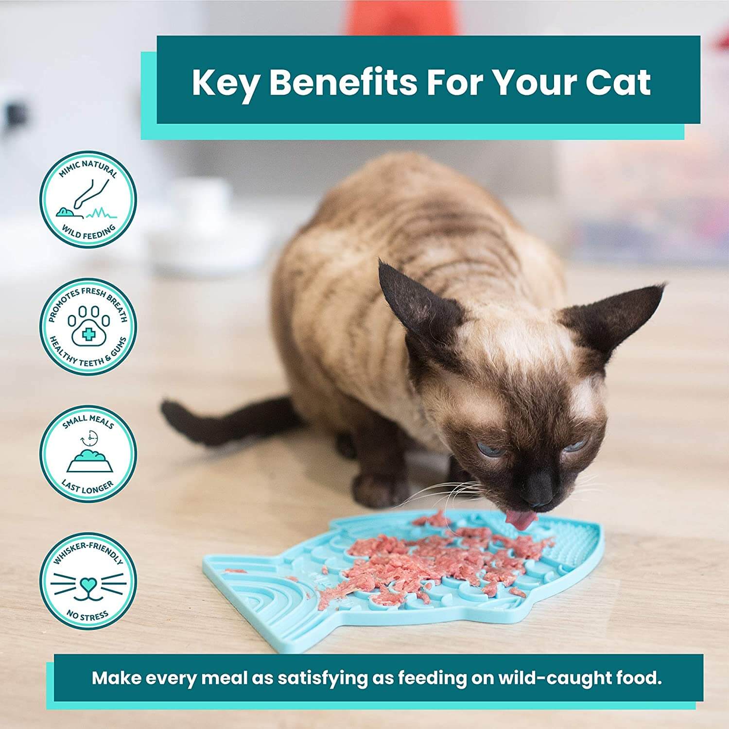 LickiMat Felix Slow Feeder Mat for Cats - Image 3