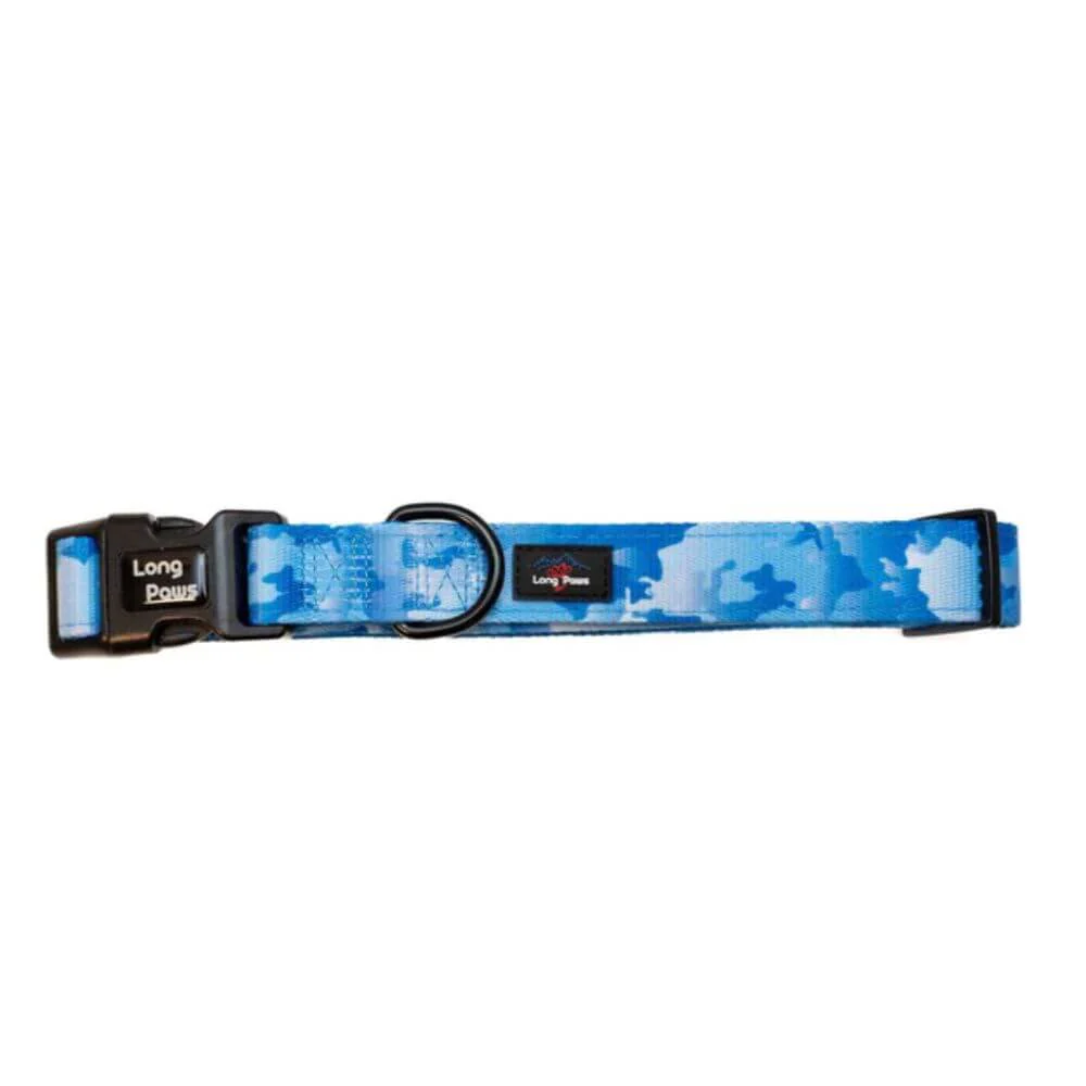 Long Paws Funk The Dog Collar in Blue Camo - Image 2