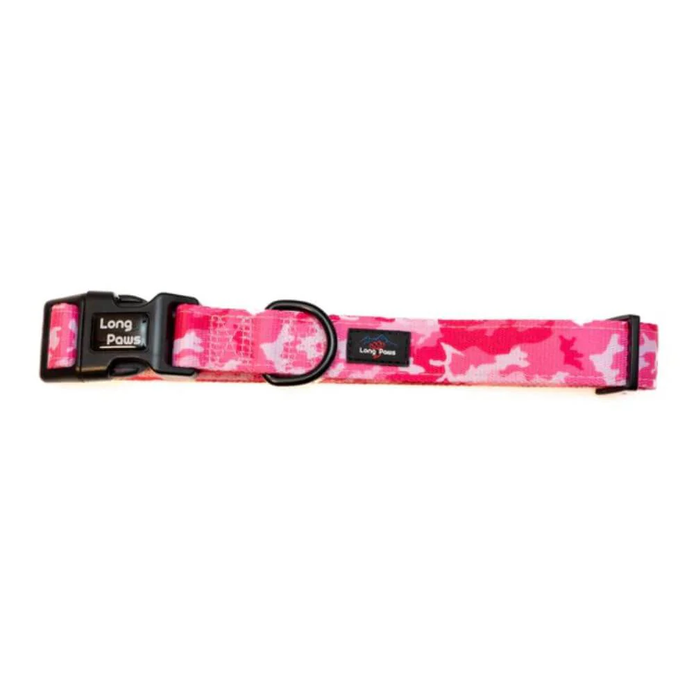 Long Paws Funk The Dog Collar in Pink Camo - Image 3