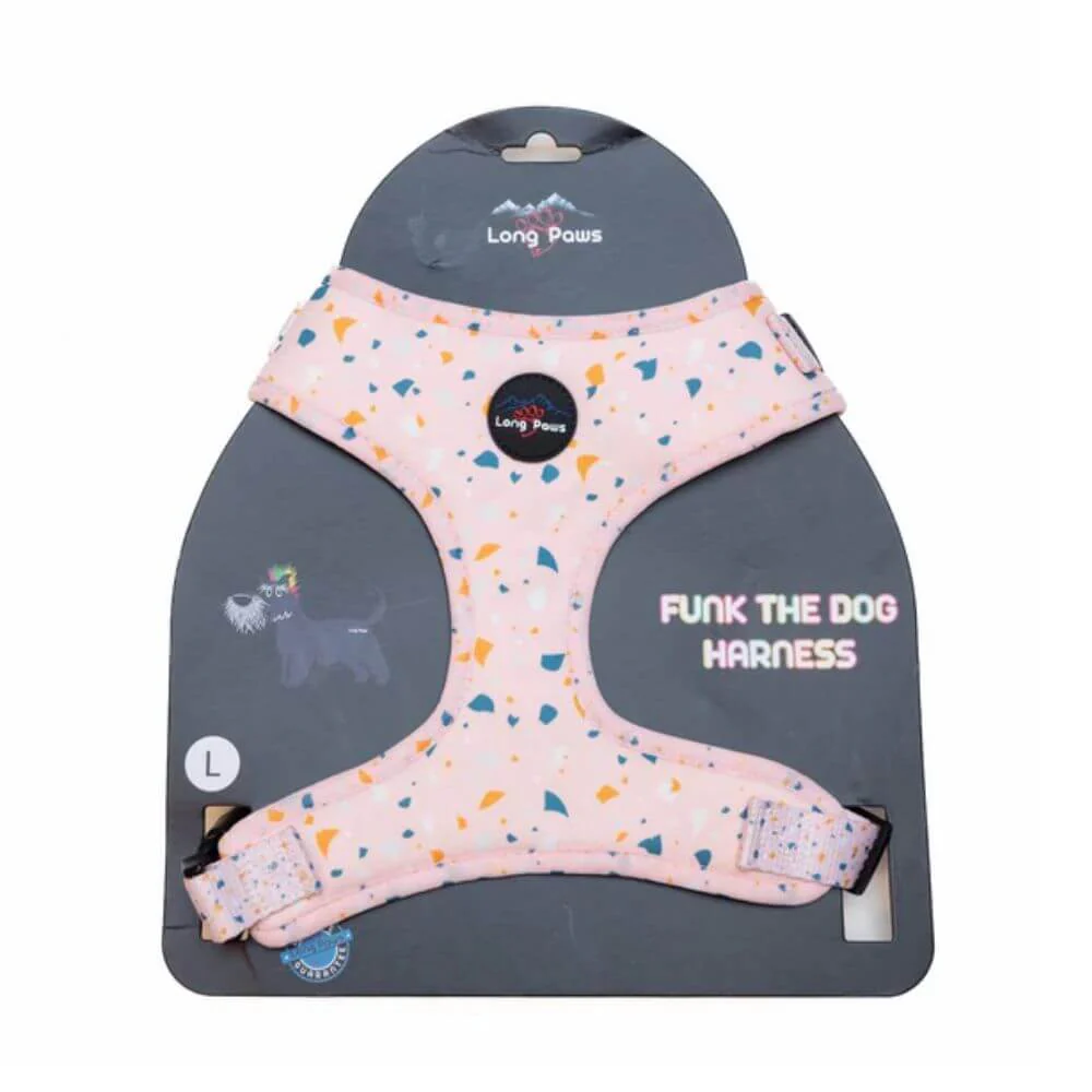 Long Paws Funk The Dog Harness in Terrazo Pink - Image 3