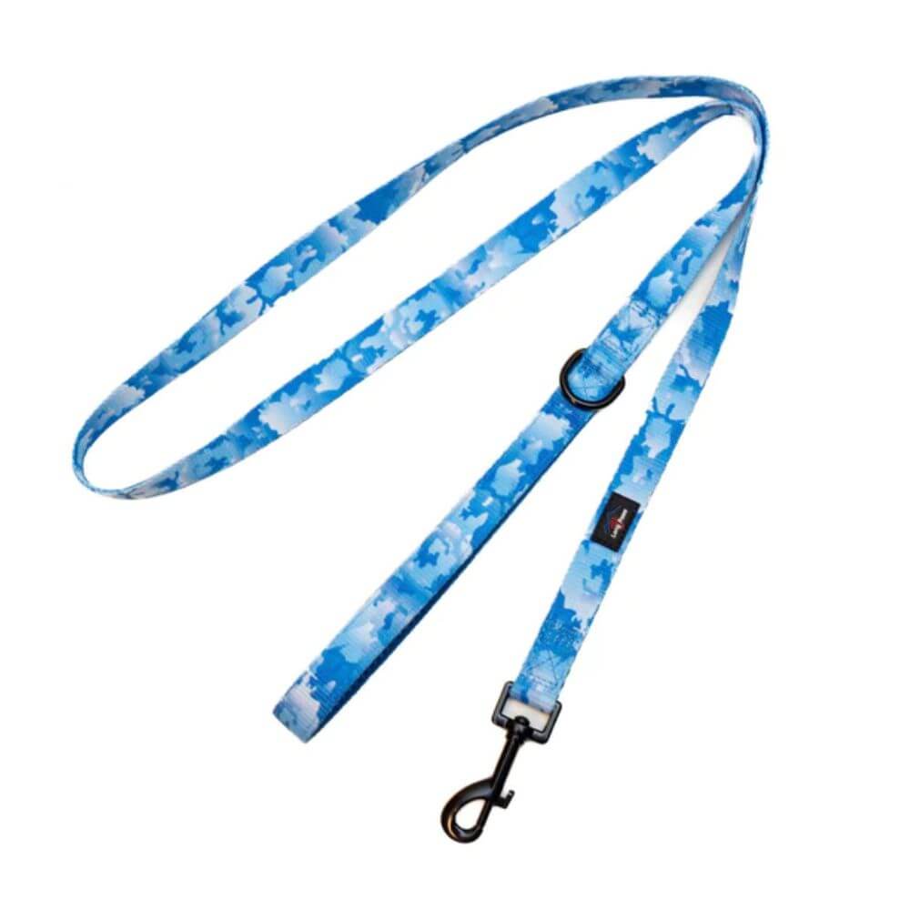 Long Paws Funk The Dog Lead in Blue Camo - Image 2