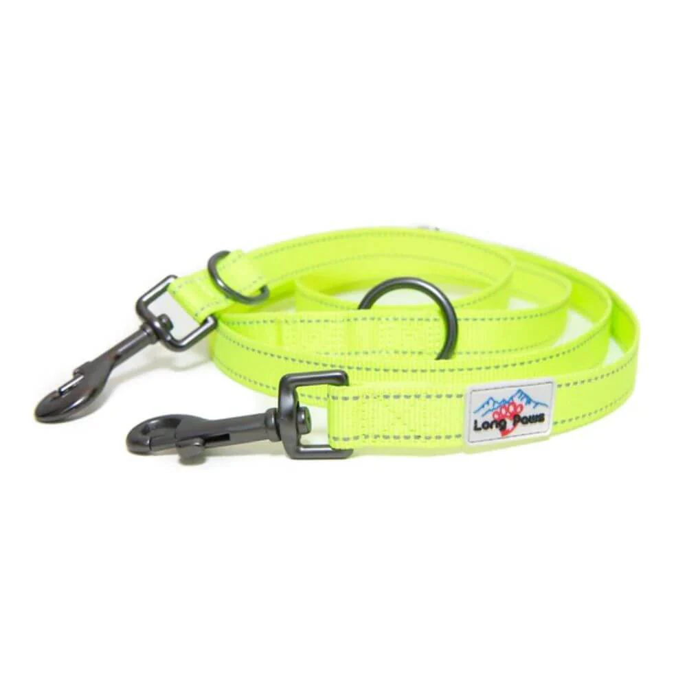Long Paws Neon Collar & Reflective Training Lead Dog Walking Set - Image 3