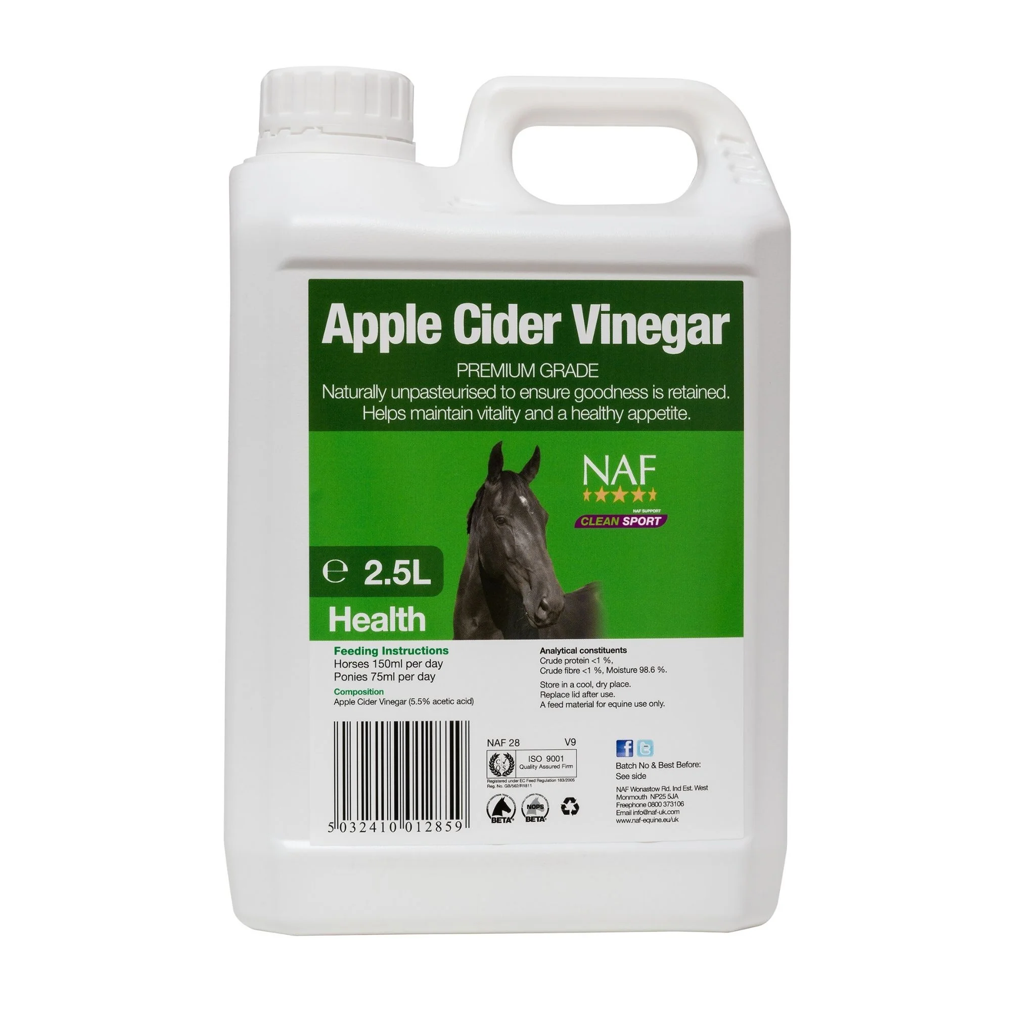 NAF Apple Cider Vinegar Supplement for Horses