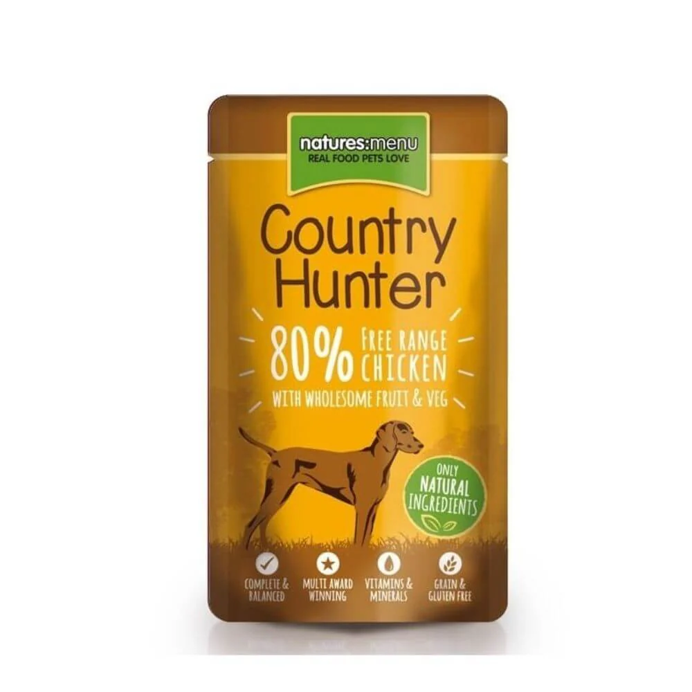 Natures Menu Country Hunter Free Range Chicken Dog Food 3 x 6 x 150g