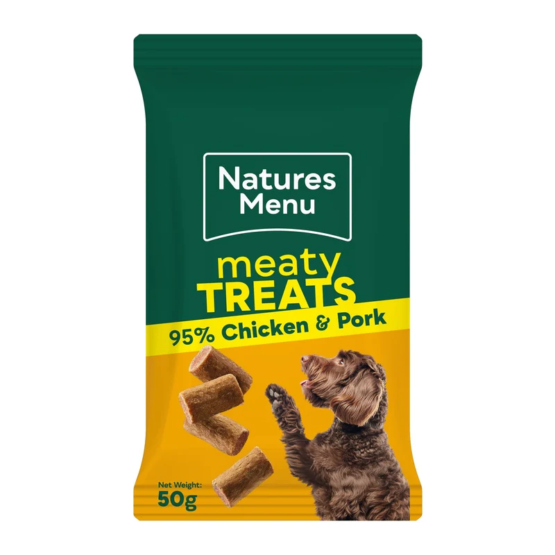 Natures Menu Meaty Treats Chicken Dog Treats 50g x 12 - Image 2