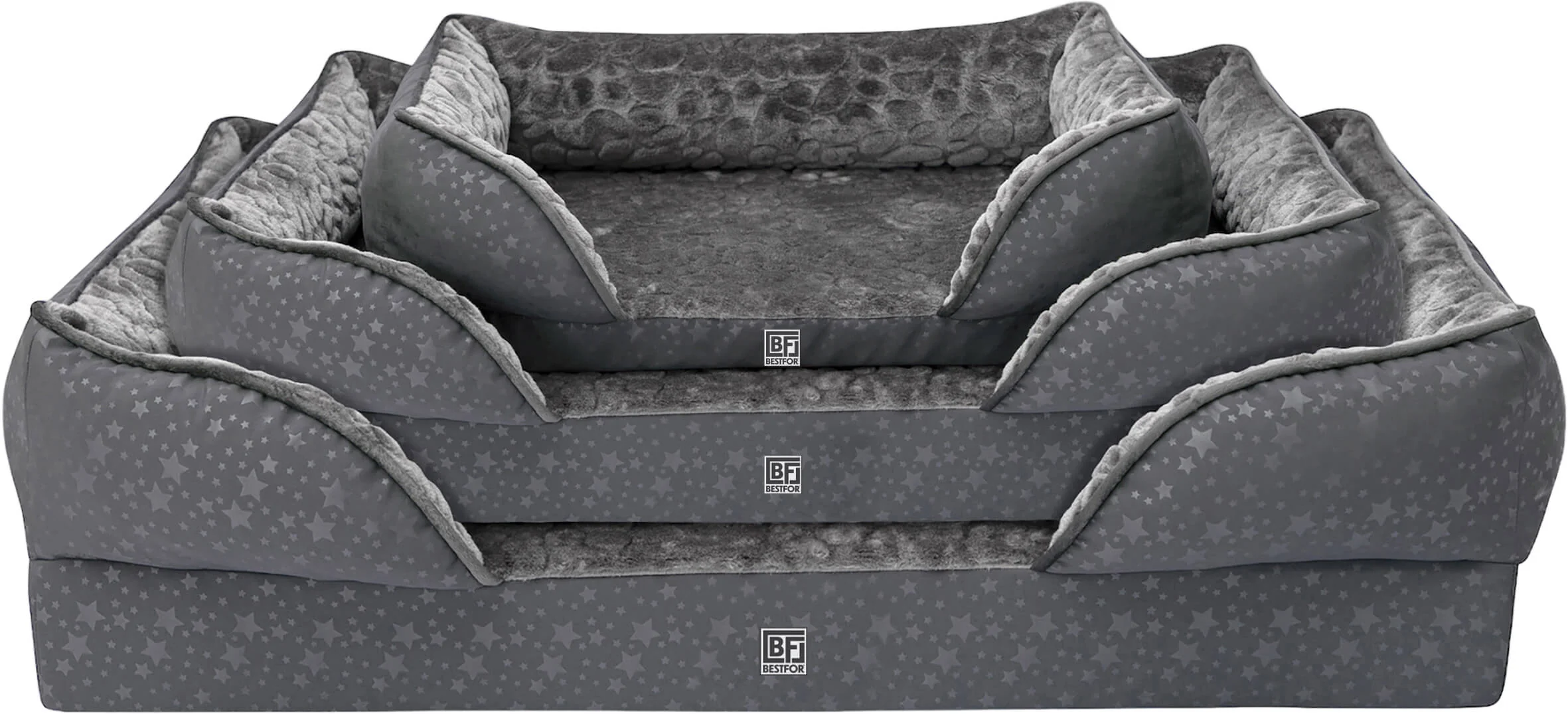 Orthopedic Dog Sofa Bed with Bamboo & Charcoal Infused Memory Foam - Image 6