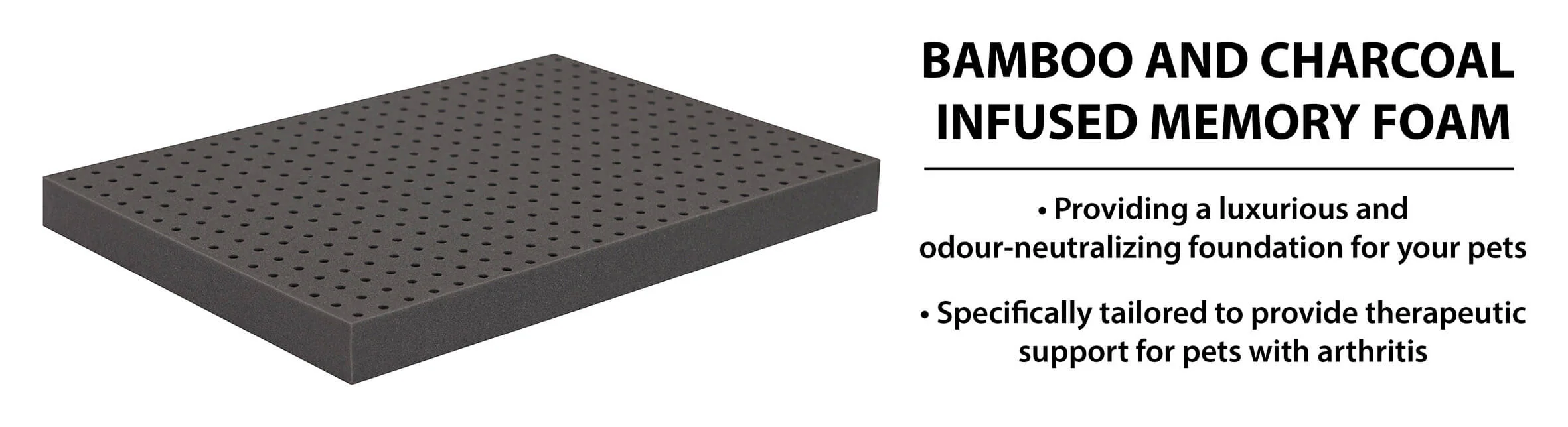 Orthopedic Dog Sofa Bed with Bamboo & Charcoal Infused Memory Foam - Image 9