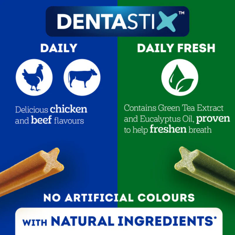 Pedigree Dentastix Daily Dental Chews Medium Dog Treats 5 Sticks x 14 Packs - Image 3