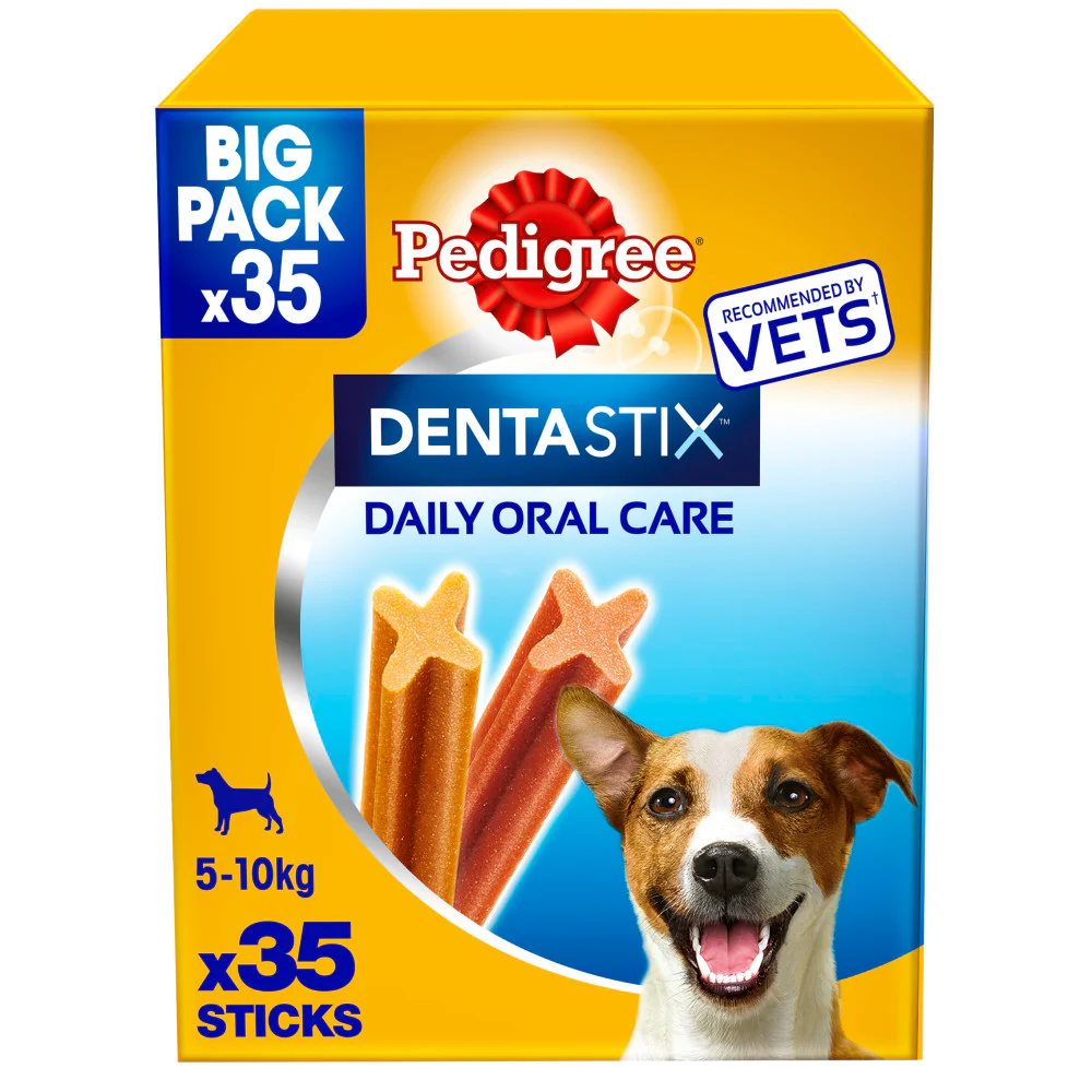 Pedigree Dentastix Daily Dental Chews Small Dog 35 Sticks x 4 Packs - Image 2