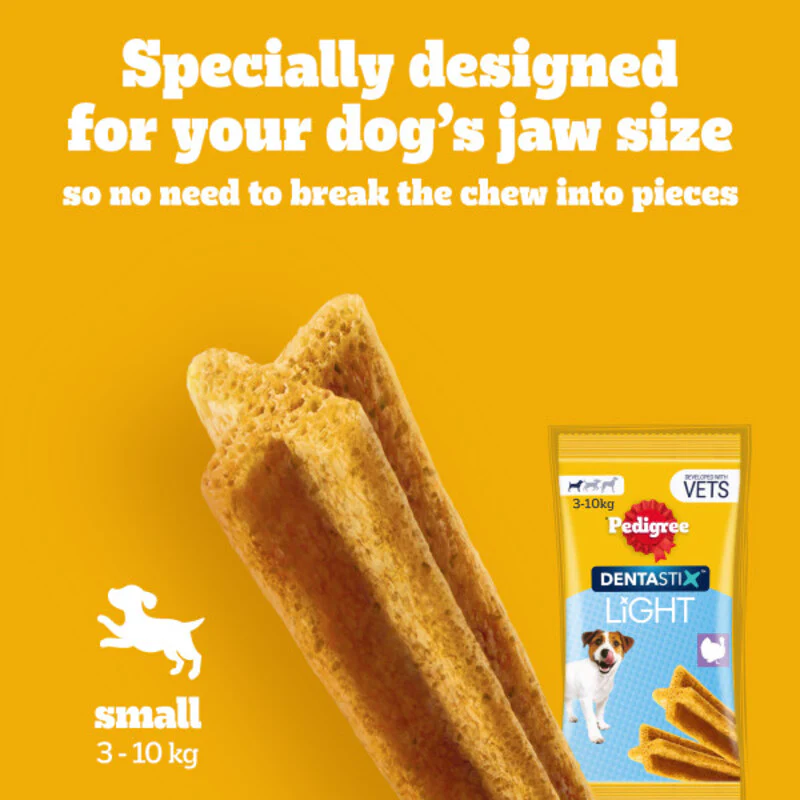Pedigree Dentastix Light Daily Dental Chew Small Dog 7 Sticks x 6 - Image 4