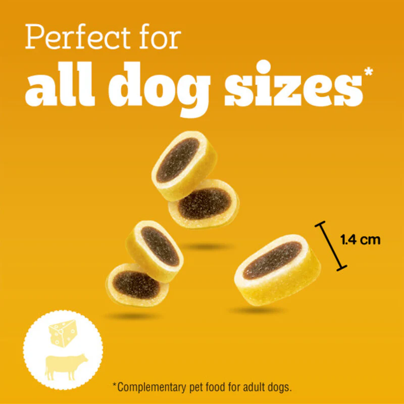 Pedigree Tasty Minis Cheesy Nibble Dog Treats 140g x 8 - Image 2