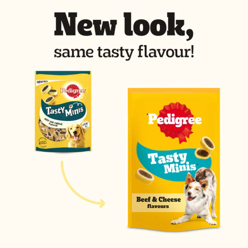 Pedigree Tasty Minis Cheesy Nibble Dog Treats 140g x 8 - Image 4