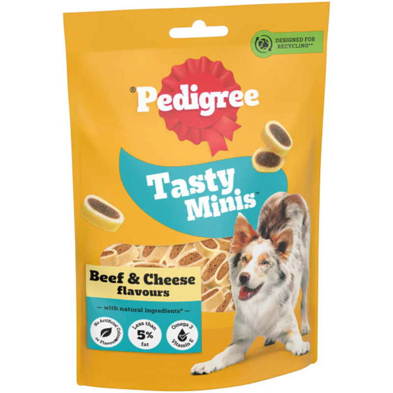 Pedigree Tasty Minis Cheesy Nibble Dog Treats 140g x 8 - Image 5