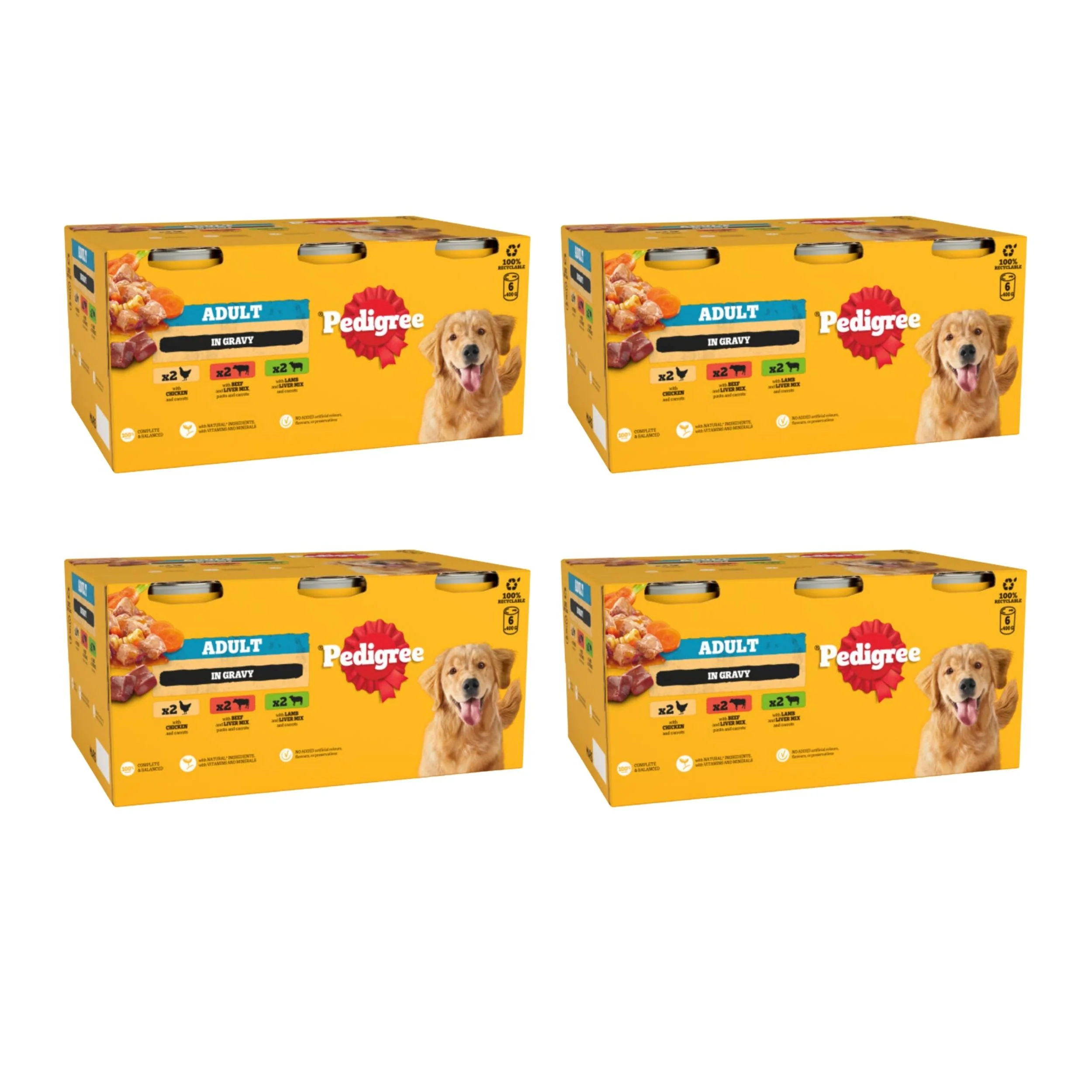 Pedigree Country Casseroles in Gravy Tinned Dog Food 400g x 24
