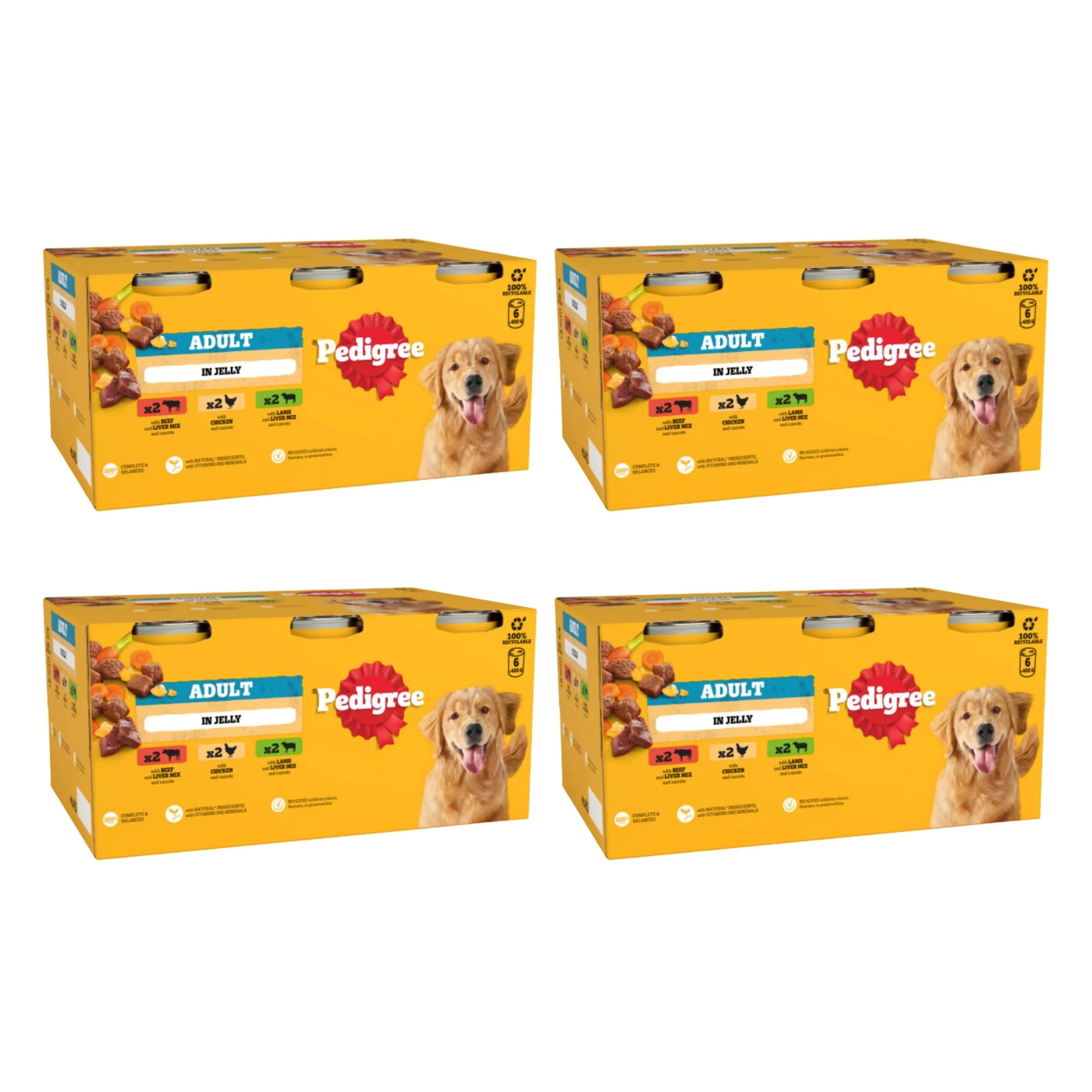 Pedigree Meaty Meals in Jelly Tinned Dog Food 400g x 24