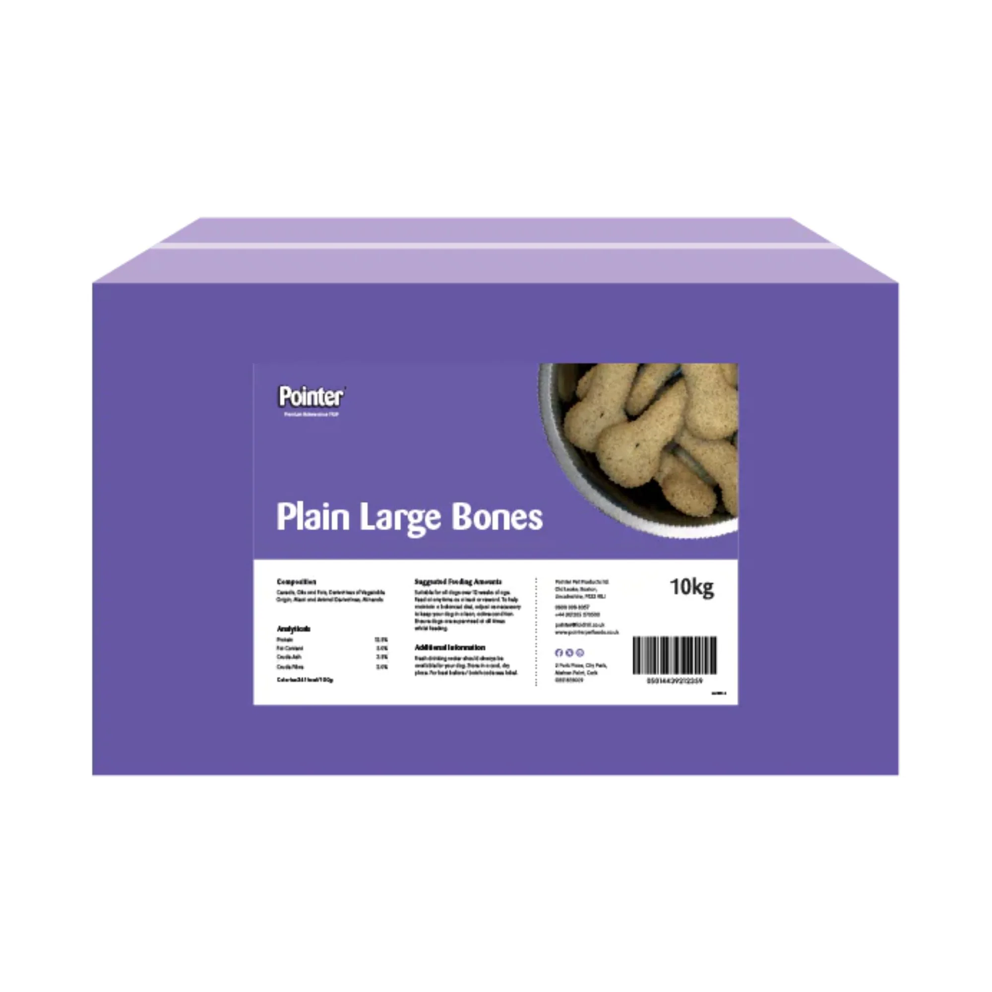 Pointer Plain Large Bones Dog Treats 10kg