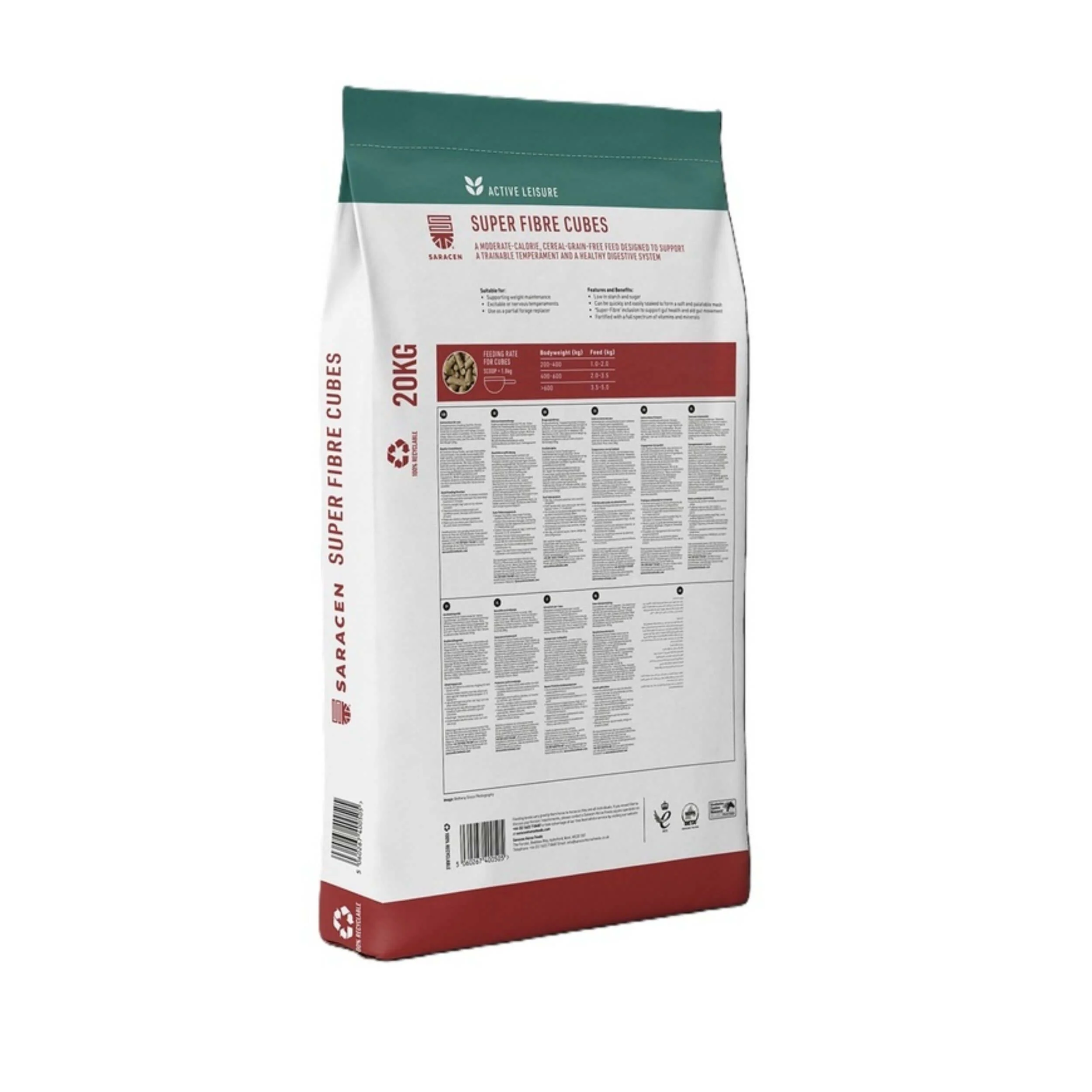 Saracen Super Fibre Cubes Horse Feed 20kg - Image 3