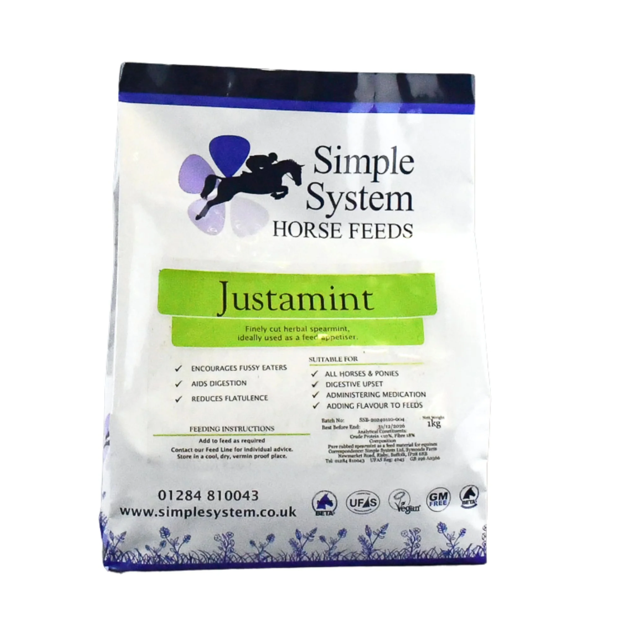 Simple System Justamint for Horses