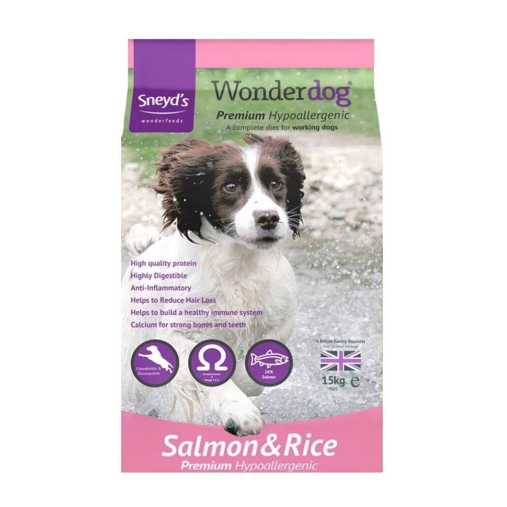 Sneyds Wonderdog Premium Hypoallergenic Salmon Dog Food 15kg