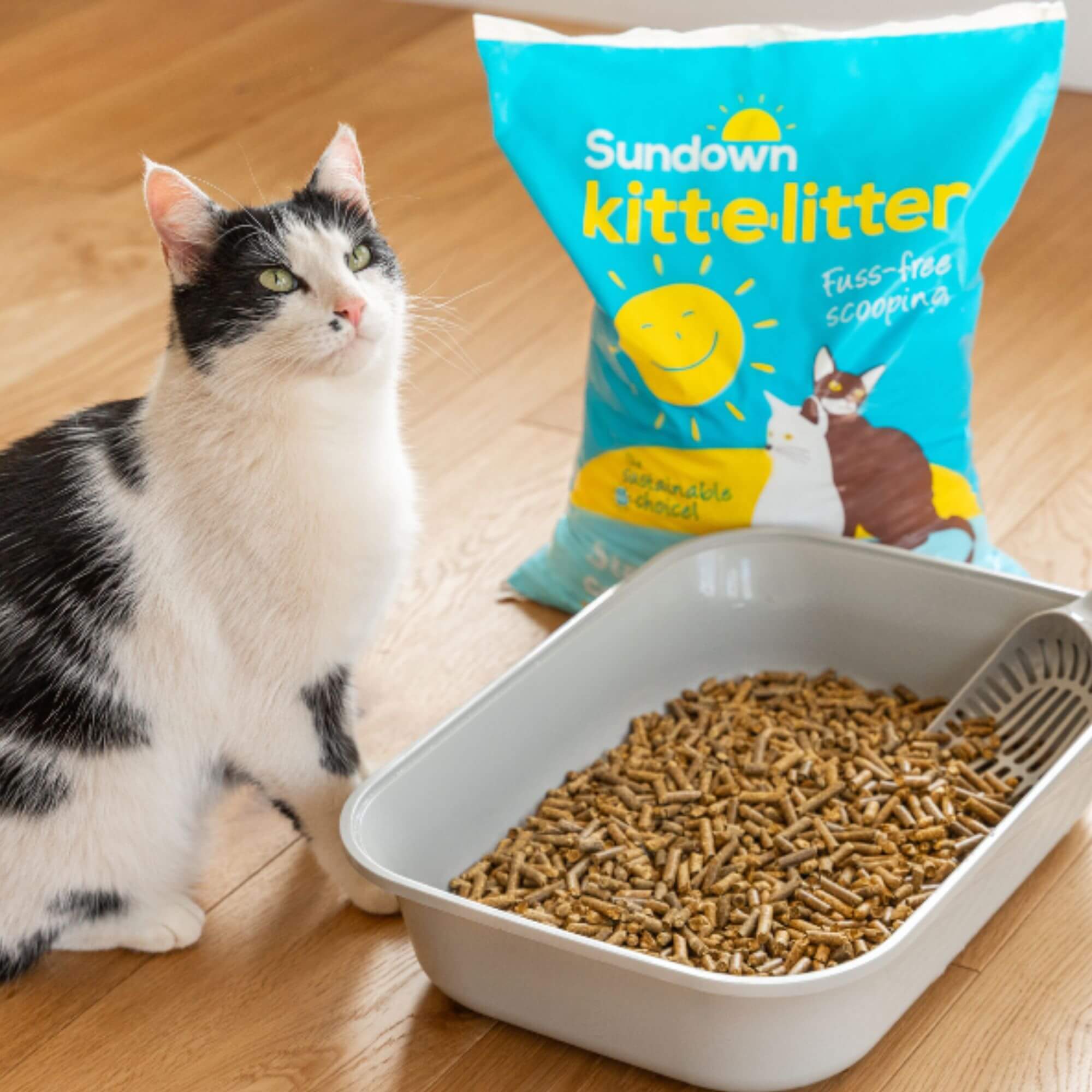 Sundown Kitt-e-Litter Straw Pellet Cat Litter - Image 2