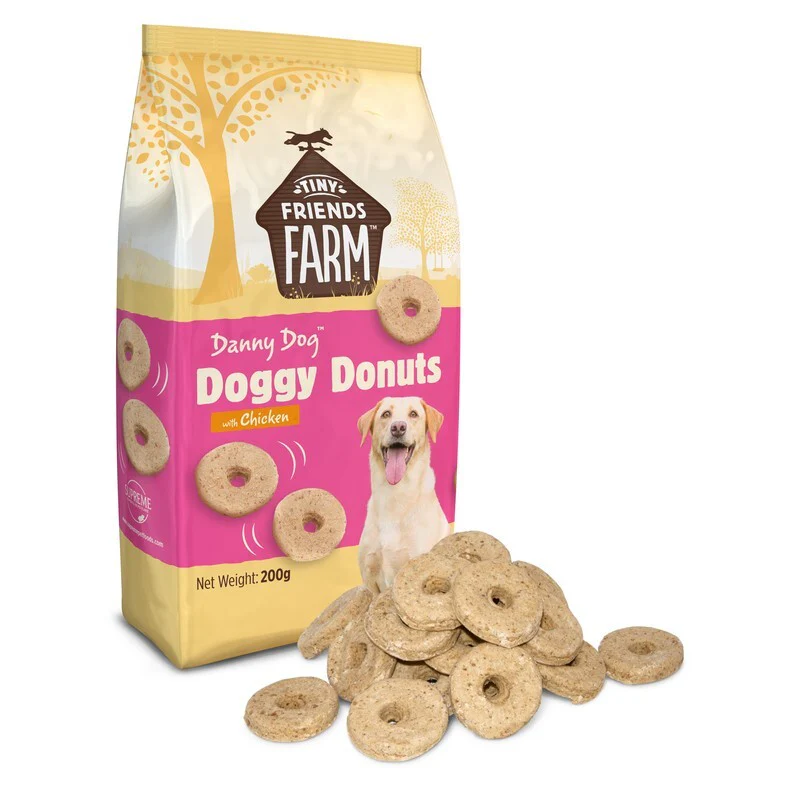 Tiny Friends Farm Danny Dog Doggy Donuts Chicken 200g x 6 - Image 2