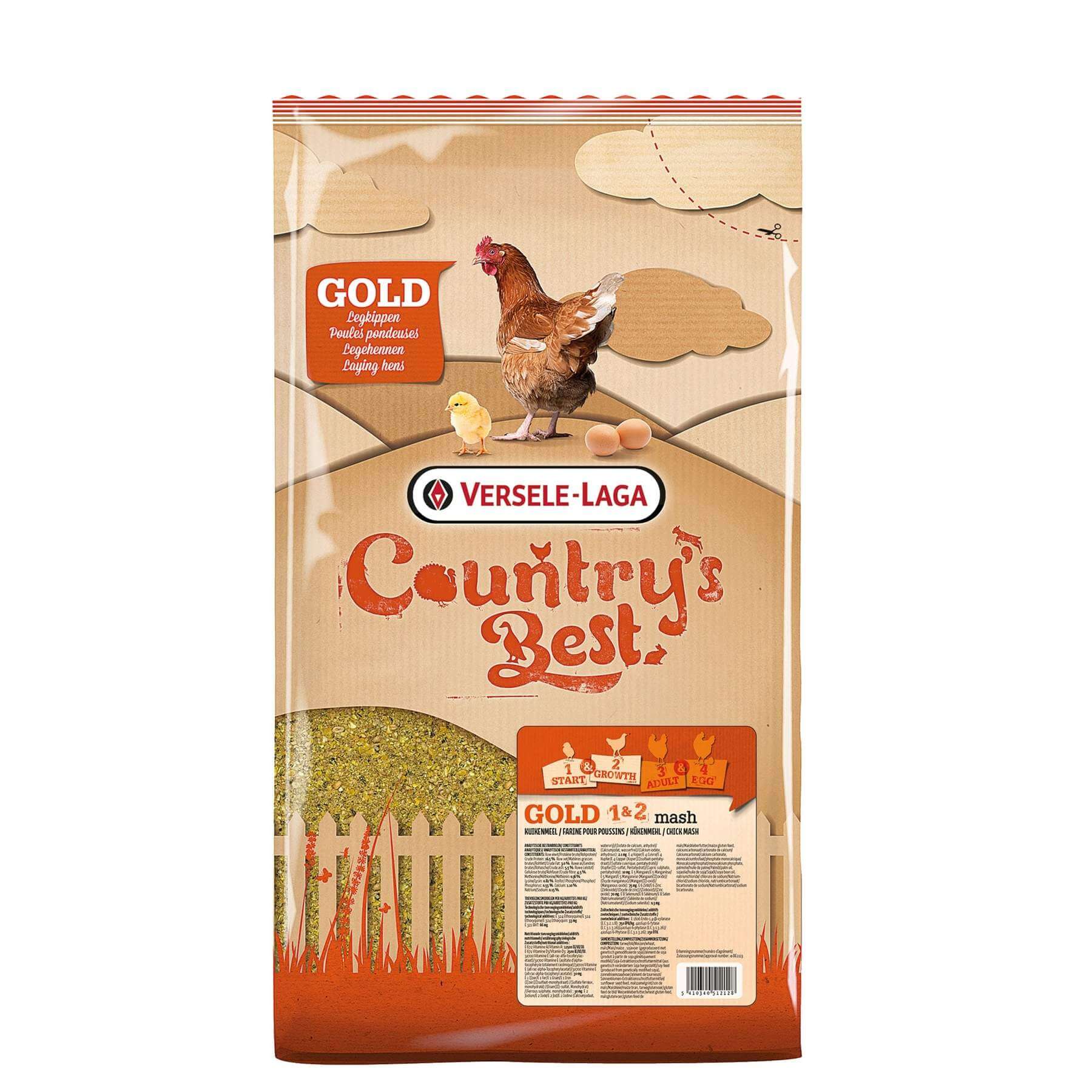 Versele-Laga Countrys Best Gold 1 & 2 Poultry Starter Mash 5kg