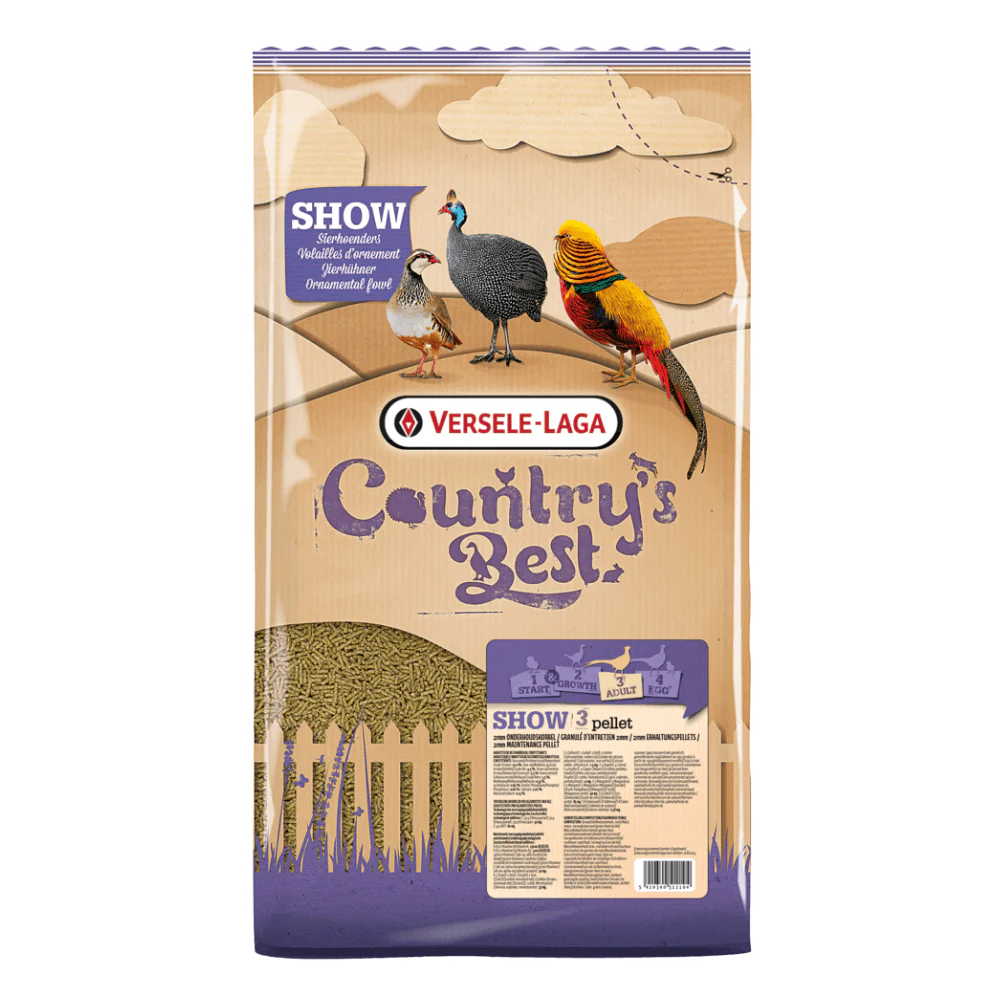 Versele-Laga Countrys Best Show 3 Pellet for Game Birds & Ornamental Fowl