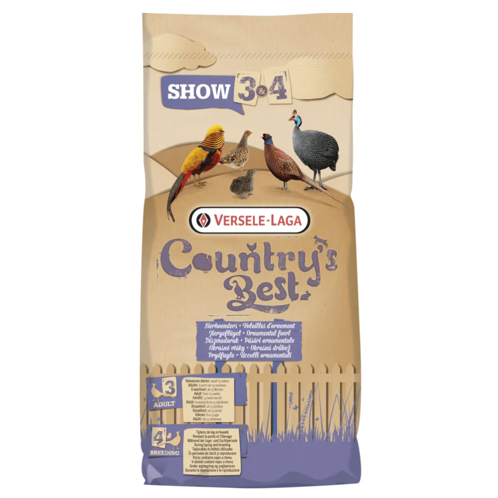 Versele-Laga Countrys Best Show 4 Layers Pellets for Game Birds & Ornamental Fowl