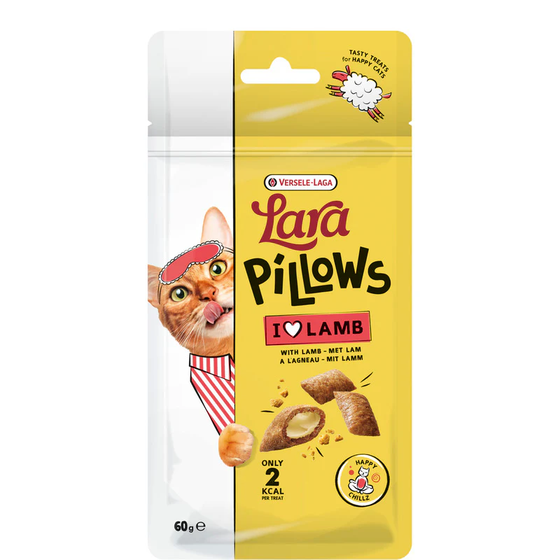 Versele Laga Lara Pillows with Lamb Happy Chillz Treats 60g x 10 - Image 3