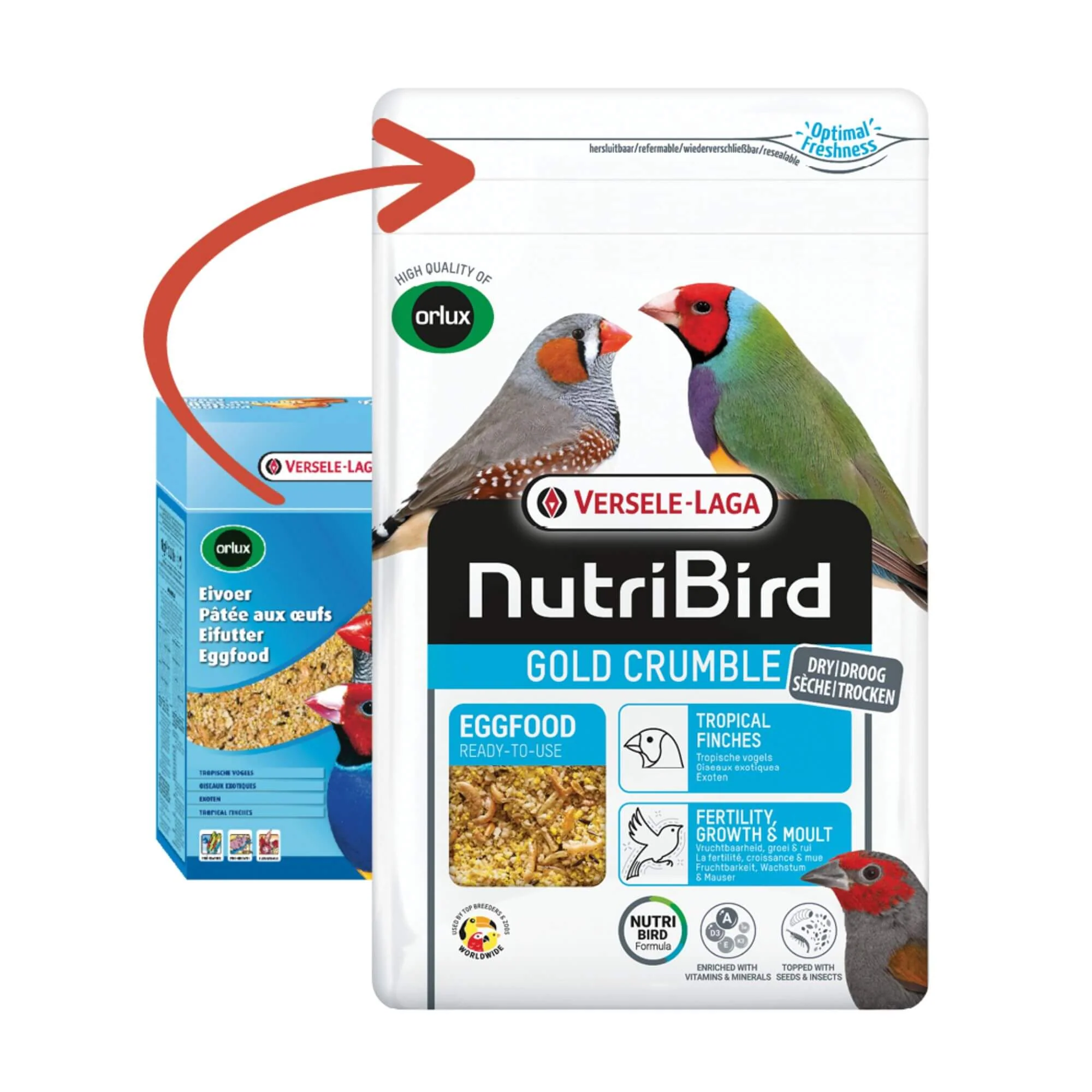 Versele-Laga NutriBird Gold Crumble Tropical Finches - Image 3