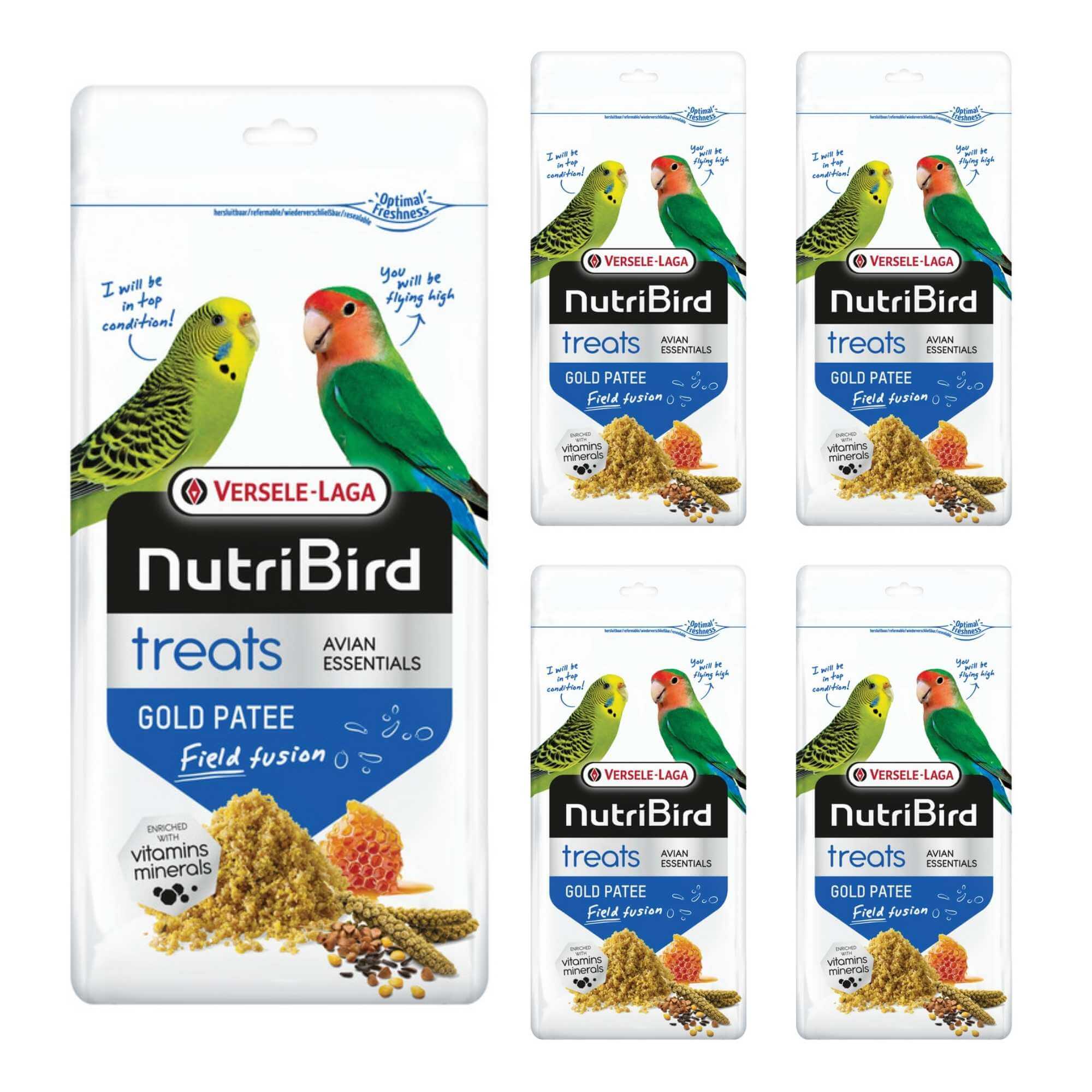 Versele Laga NutriBird Treats Gold Patee Field Fusion 250g x 5