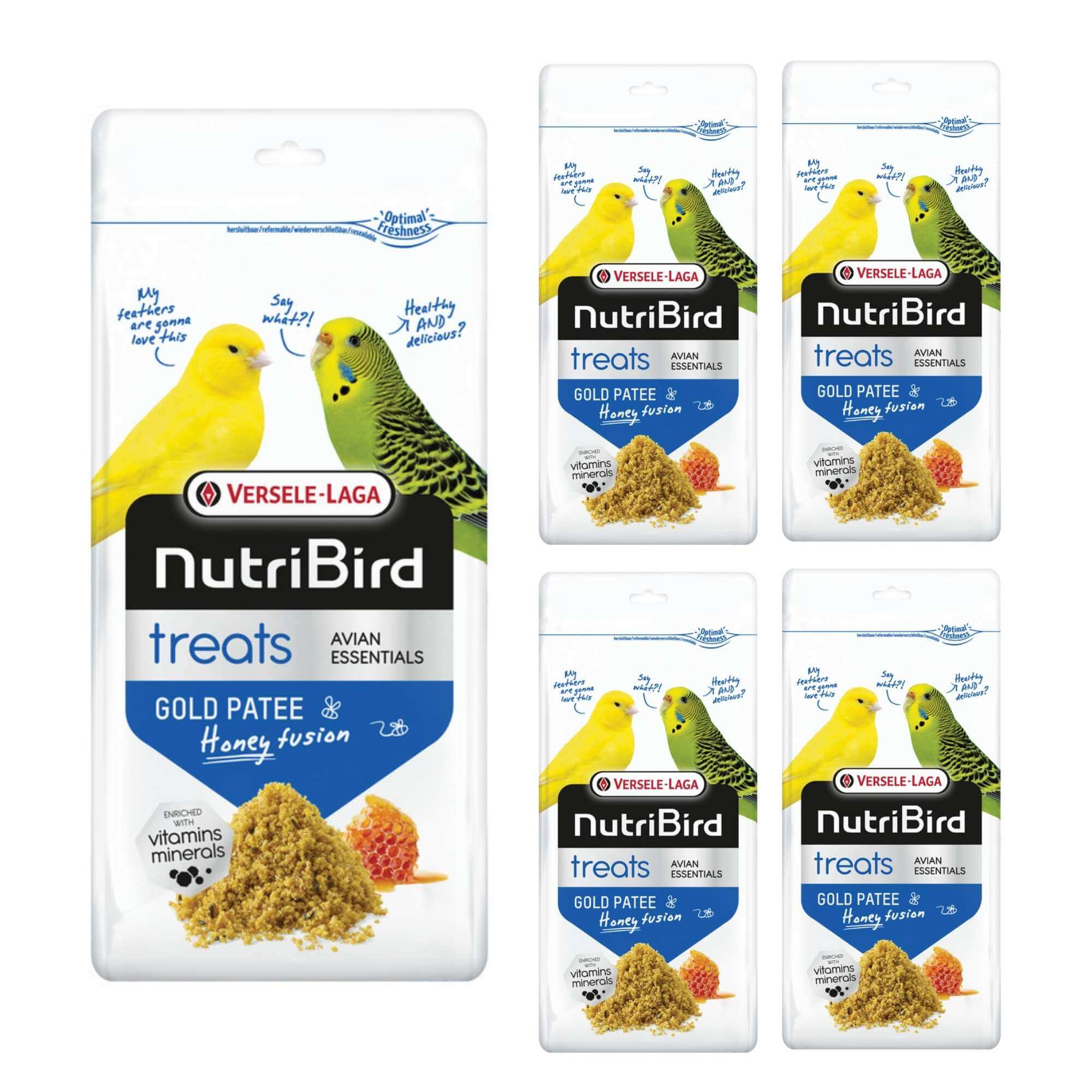 Versele Laga NutriBird Treats Gold Patee Honey Fusion 250g x 5