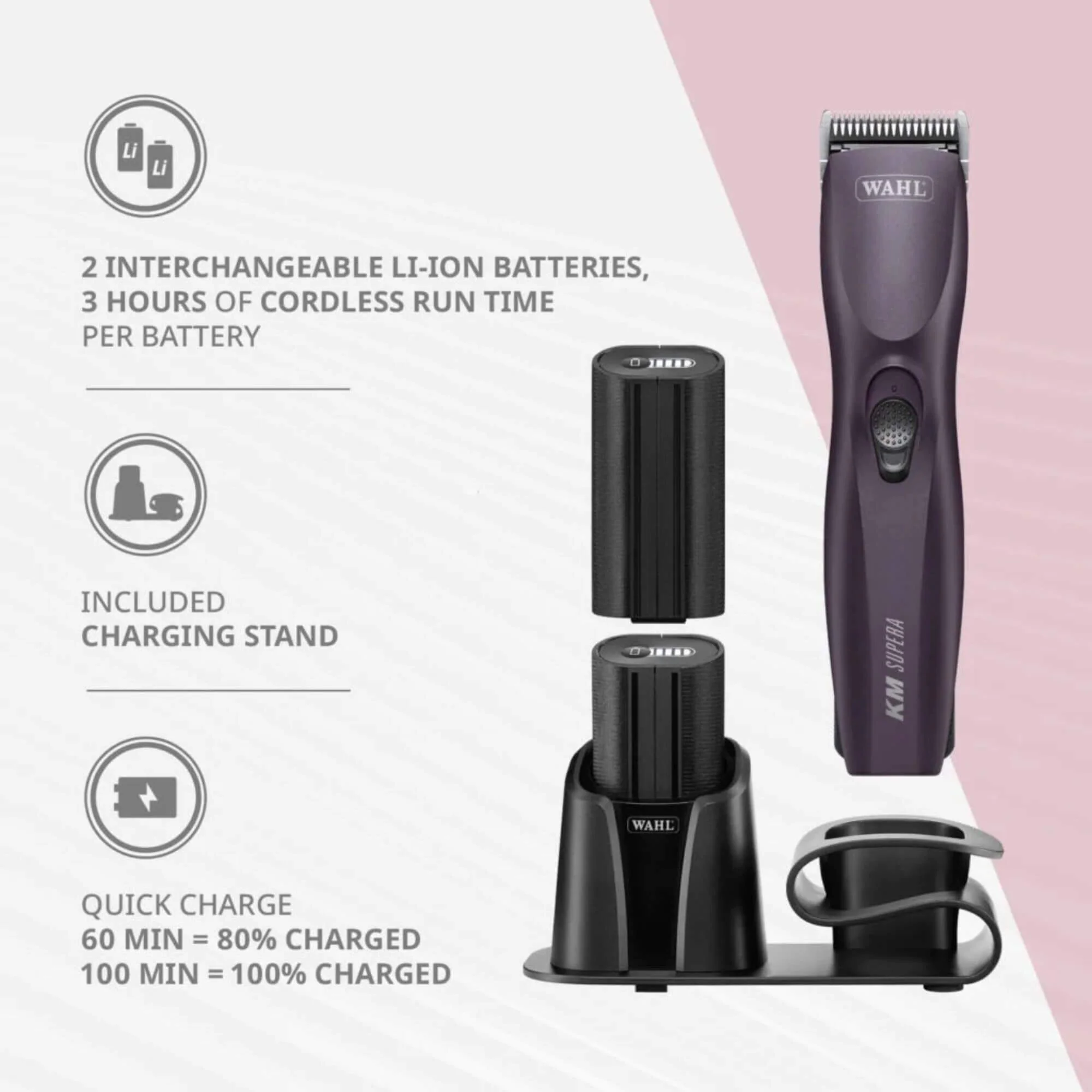 Wahl KMC Supera Cordless Equine Clipper - Image 3